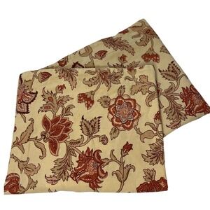 Set of 2 Pottery Barn Tascha Palampore Jacobean Persimmon Rust Red Pillow Shams